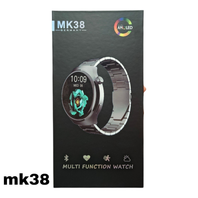 New MK38 Premium Round AMOLED HD display Germany Multi Function Smart Watch For Men